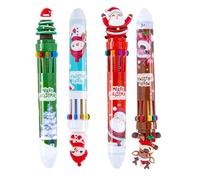 Yplkm Bolígrafos De Gel,Invierno Navideño 4 Piezas,Bolígrafos De Escritura 10 Colores Santa Snowman - Para Scrapbooking Journaling Tomar Notas Firmar Resaltar Niños Y Niñas