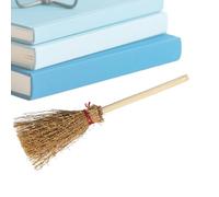 Yplkm Escoba De Bruja Decorativa | Pequeña Escoba De Paja | Decoración Artesanal como Accesorio para Brujas En Fiestas Disfraces Celebraciones Familiares Y Festivales