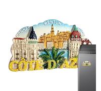 Yplkm Imán para de París, Francia Imanes para, Imanes Decorativos Pegatinas 3D, Fuertes Palacio de Versalles, Pegatina magnética, imanes para taquillas, artesanías de Resina