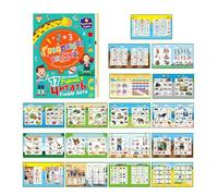 Yplkm Juguetes Didácticos del Alfabeto Ruso para El Aprendizaje | Libro Electrónico Interactivo de Vocabulario en Ruso Que Habla,Juguete para Aprender Palabras Y Números para Niños De 3 A 8 Años