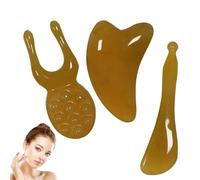 Yplkm Masajeador Facial - 3 Piezas De Rasero Manual De Resina Para Cuidado Facial Y Muscular | Masajeador de Raspado,Para Rutina Diaria De Baño Y Belleza En Casa Para Mujeres Y Hombres