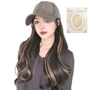Yplkm Pelucas Gorra Para Mujer | Gorra Peluca Con Extensiones De Cabello,Accesorio de Moda Transpirable para Compras Actividades al Aire Libre Citas Viajes Diarios