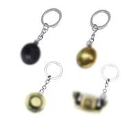 YPLonon 4pcs Llavero de anime Cosplay Llavero Accesorios Luffy Straw Hat Colgante de Sombrero de Anime con Piratas Cuerda de Cuero para Amigos, Seres Queridos, Regalos de llaves de los Niños