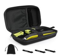 YPLonon Estuche para Philips OneBlade Funda para Maquinilla de Afeitar EVA Caja Rígido de Viaje para Braun Series Bolsa Portátil para Afeitadora Eléctrica para Afeitadora Hombre - Negro