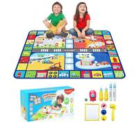 YPLUS Manta Magica Pintar, Manta para Pintar con Agua para Niños de 1-3, 2-4 años, Pintura Mágica sin Desorden, Juguetes Montessori Portátiles para Niños, Manta Magica Infantil-Ciudad