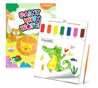 YPLUS Paint with Water Coloring Books for Toddlers 1-3 2-4, Animals Theme | Mess Free Water Color Paint Set for Kids, Magic Book with Brush, Travel Toys Art Craft Gift Ages 3-5 4-6 6-8