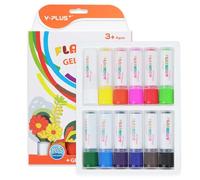 YPLUS Temperas Solidas para Niños, Temperas para Niños Flashdry, 12 Colores, Suministros de Arte para Colorear Lavables No Tóxicos para Edades de 2 a 4 Años, 3 a 5 Años