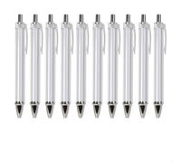 YPREWY 10 bolígrafos retráctiles para transferencia de calor, ergonómicos, sublimación para impresión completa, bolígrafos de impresión por transferencia de calor