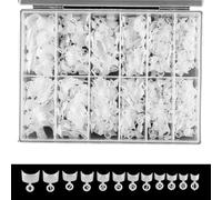 YPREWY 600 uñas postizas cortas francesas, puntas de extensión de uñas postizas semicuadradas para manicura de dedos de mujer