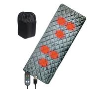 YPREWY Alfombrillas de fibra sintética para tienda de campaña, alimentadas por USB, para uso en exteriores, ahorro de energía, control de temperatura, almohadilla térmica para exteriores