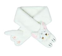 YPREWY Bufanda de anime para niñas, cuello cálido, accesorios de cosplay, ropa para el cuello, lindo pañuelo de felpa suave y cálida, blanco, Talla única