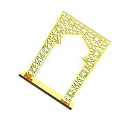 YPREWY Centros de mesa de puerta arqueada transparente con base de madera para decoraciones temáticas y fondos de fotos, sistemas de decoración de acrílico eficiente, arco de cumpleaños