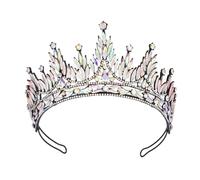 YPREWY Delicadas tiaras de cumpleaños, diademas elegantes para niñas, bodas, fiestas, fotos, coronas, aleación