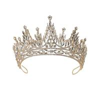 YPREWY Delicadas tiaras de cumpleaños, diademas elegantes para niñas, bodas, fiestas, fotos, coronas, aleación