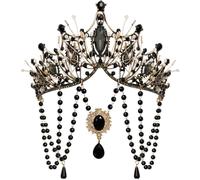 YPREWY Delicadas tiaras de Halloween, diademas elegantes para niñas, bailes, fiestas, fotos, coronas