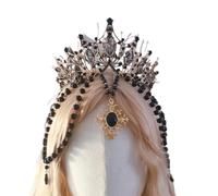 YPREWY Delicadas tiaras de Halloween, diademas elegantes para niñas, bailes, fiestas, fotos, coronas