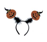YPREWY Diadema de Halloween para niños, diadema de calabaza brillante, disfraz de cosplay para adultos y niños