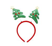 YPREWY Diadema de lentejuelas festivas, tocado de Navidad con cuernos/muñeco de nieve para adultos y niños, decoración para fiestas