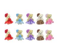 YPREWY Juego de 10 piezas de espuma con colgante de oso de flores, juguete de espuma adecuado para parejas, amigos y familiares que buscan regalos únicos