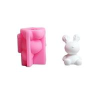 YPREWY Molde de silicona animal para hacer moldes de oso derretido para jabón hecho a mano, aromaterapia, aromaterapia, molde de aromaterapia