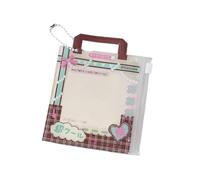 YPREWY Protector de tarjeta portátil de PVC con agujero para cordón desmontable, ideal para almacenamiento de películas de cámara o bolsa decorativa para colgar fotos en la pared, Color chocolate, One