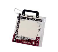 YPREWY Protector de tarjeta portátil de PVC con agujero para cordón desmontable, ideal para almacenamiento de películas de cámara o bolsa decorativa para colgar fotos en la pared, rojo y negro, One