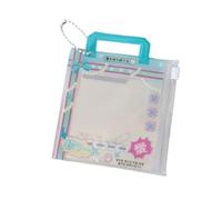 YPREWY Protector de tarjeta portátil de PVC con agujero para cordón desmontable, ideal para almacenamiento de películas de cámara o bolsa decorativa para colgar fotos en la pared, Blue, One Size