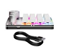 YPREWY Teclado macro USB C con 16 teclas y 3 perillas, teclado mecánico programable para juegos de eficiencia y oficina