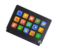 YPREWY Teclados programables de panel de control de 15 macros con acción instantánea para transmisión en vivo, edición de compatibilidad con PC