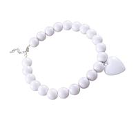 YPREWY Versátil collar de corazón con cuentas que añade encanto a tus atuendos, adecuado para fiestas de trabajo y noches románticas