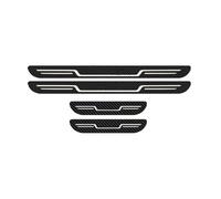 YPSBBHD Protectores de Umbral de Puerta de Coche de Metal, Compatible con Geely Boyu L Haoqing Monjaro, Antiarañazos Decoración Accesorios, Carbon Fiber Look