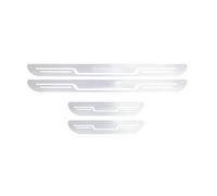 YPSBBHD Protectores de Umbral de Puerta de Coche de Metal, Compatible con Geely SX7 Cowboy Icon EMGRAND GSe, Antiarañazos Decoración Accesorios, Silver