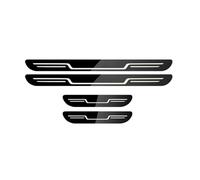 YPSBBHD Protectores de Umbral de Puerta de Coche de Metal, Compatible con Mini ACEMAN Countryman, Antiarañazos Decoración Accesorios,Black