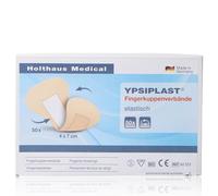 Ypsiplast, Caja de 50 curitas elásticas para los puntas de los dedos, color carne, de 4 x 7 cm