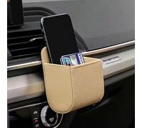 YPSQQHD Caja de Almacenamiento para Salida de Aire de Coche, para Fiat 500 Bravo Grande Punto, Caja de Almacenamiento Multifuncional para Coche para teléfonos móviles, Interiores,Beige
