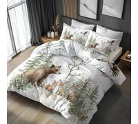 Ypthriline Animales 3D Juego de Funda Nordica 150x220 cm Fresco 3 Piezas Microfibra Fundas Nórdicas con 2 Fundas de Almohada 50x75 para Adultos, Niños y Niñas