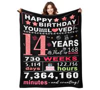 YPURTSD Regalos de cumpleaños para niñas de 14 años, regalos para niñas de 14 años, decoraciones de cumpleaños de 14 años para niñas, regalo de cumpleaños de catorce años para niñas, hija, nieta