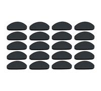 YPYMOD 10 Pares Almohadillas de Nariz, Almohadillas de Nariz para Gafas Silicona, Almohadillas de Nariz Adhesivas Antideslizante Retenedores De Gafas(Negro)