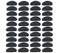 YPYMOD 20 Pares Almohadillas de Nariz, Almohadillas de Nariz para Gafas Silicona, Almohadillas de Nariz Adhesivas Antideslizante Retenedores De Gafas(Negro)