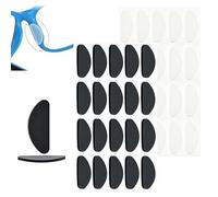 YPYMOD 20 Pares Almohadillas de Nariz, Almohadillas de Nariz para Gafas Silicona, Almohadillas de Nariz Adhesivas Antideslizante Retenedores De Gafas(10 Pares Transparente+10 Pares Negro)