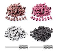 YPYMOD 200 Pcs Bandas de Lijado de Uñas, Para Uñas AcríLicas, Manicura, Pedicura, Lijar, Pulir, Recortar, Quitar Armaduras, Exfoliar, 80#120#180#240# Grits