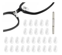 YPYMOD 30 Pares Almohadillas Nariz Gafas Antideslizantes, Transparente en Forma de Gota de Agua, Compatibles con Gafas de Sol y de Vista