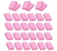 YPYMOD 30 Piezas Pulidor Uñas, Bloque de Lima Para Uñas Taco Pulidor Uñas Doble Cara Grano, Uñas Profesional Lima Pulidora Uñas Lavable para Uñas Gel y Acrílico(Rosa)