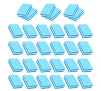 YPYMOD 30 Piezas Pulidor Uñas, Bloque de Lima Para Uñas Taco Pulidor Uñas Doble Cara Grano, Uñas Profesional Lima Pulidora Uñas Lavable para Uñas Gel y Acrílico(Azul)