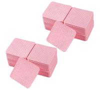 YPYMOD 600 Piezas Sin Pelusas Toallitas para Uñas,Almohadillas de Algodón de Limpieza de Uña para Esmalte de Uñas Cara Ojos Labios Removedor(Rosa)
