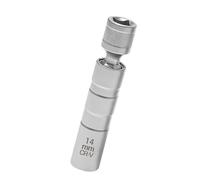 YPYMOD Llave Bujias 14mm, Llave de Bujía Magnética Universal 3/8 Pulgadas, 12 Puntos Llave Vaso Bujia, Extractor de Bujía, Herramientas de Extracción de Bujía 98mm
