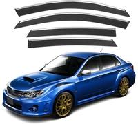 YPZJJBLD 4 Piezas Deflectores de Viento para Subaru Impreza WRX MK3-GE-GV-GH-GR 2007-2014, Deflectores de Aire Ventana Lateral Lluvia Protector Cortavientos Ventanilla