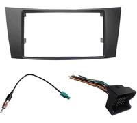 YPZJXQXQ Marco de Radio para Tablero de Coche para Benz E Klasse W211,Compatibilidad Universal para reemplazo de Radio, Estructura Reforzada para Uso Estable,B-Fascia with Wiring