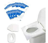 YQBFTC 100 fundas desechables para asiento de inodoro, desechables, lavables, protección para inodoro, alfombrilla para viajes, baños públicos, oficina