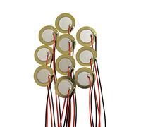YQBOOM Transductor de disco piezoeléctrico de 35 mm, sensor de sonido con cables de 3.94 pulgadas para instrumento acústico, disparador de tambor de micrófono, pastilla acústica CBG